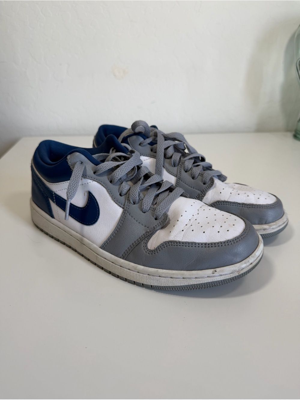 Air Jordan 1 Low Stealth French Blue Women’s Sneakers Size 9.5 DC0774-042